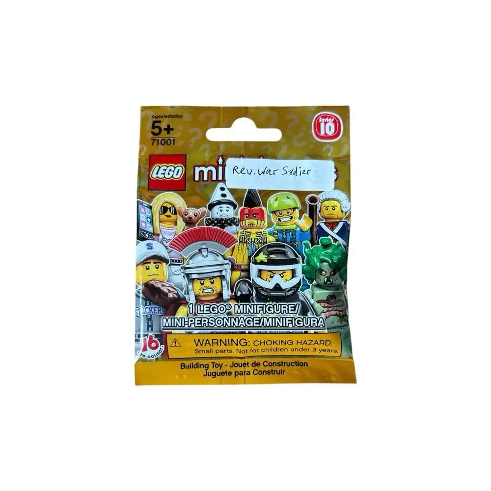 LEGO Series 10 Revolutionary Soldier - FACTORY SEALED - Retired 2013 - Picture 2 of 3